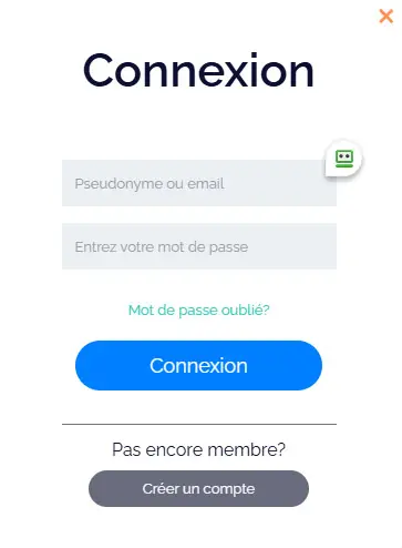 Connexion des membres du Mr James Casino