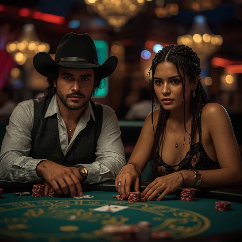 photo de deux joueurs de poker Mr James Casino